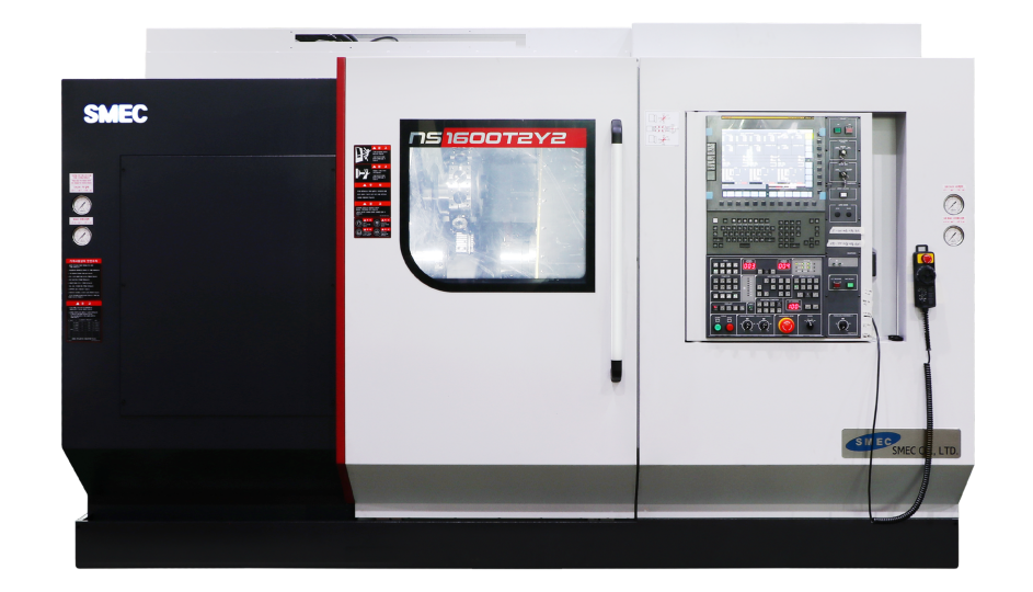 Centro de Torneamento Horizontal CNC com duplo spinde e duas torre SMEC NS600T2Y2